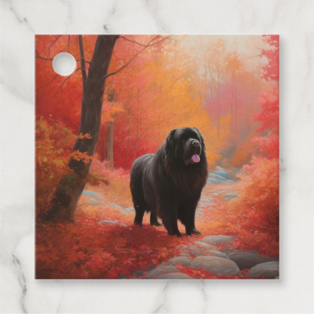 Neufundland im Herbst Leaves Fall Inspiriert Geschenkanhänger (Vorderseite)