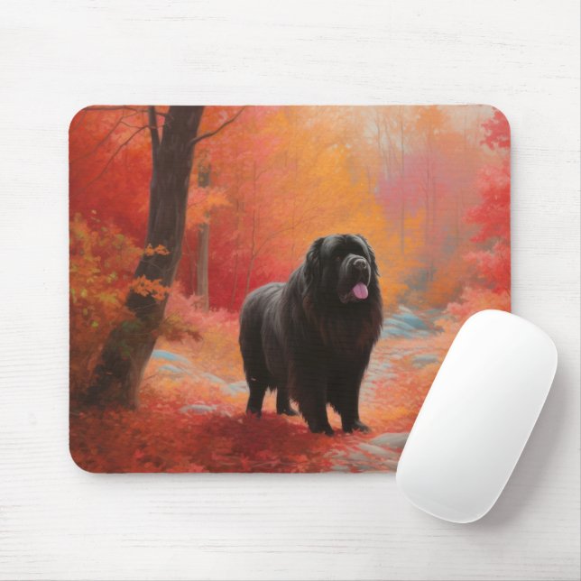 Neufundland im Herbst Leaves Fall Inspiriert Mousepad (Mit Mouse)