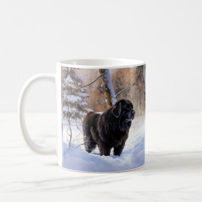 Neufundland Let It Snow Christmas Kaffeetasse (Links)