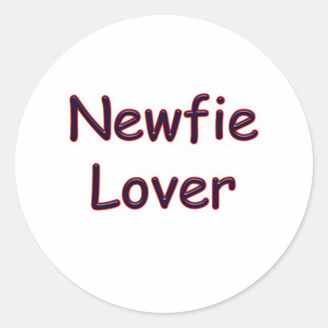 Neufundland Lover Runder Aufkleber (Vorderseite)
