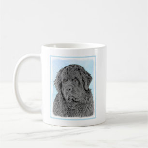 Neufundland Malerei - Niedliche Original Hunde Kun Kaffeetasse