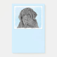 Neufundland Malerei - Niedliche Original Hunde Kun