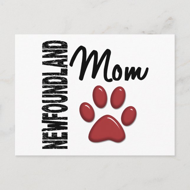 Neufundland Mama 2 Postkarte (Vorderseite)