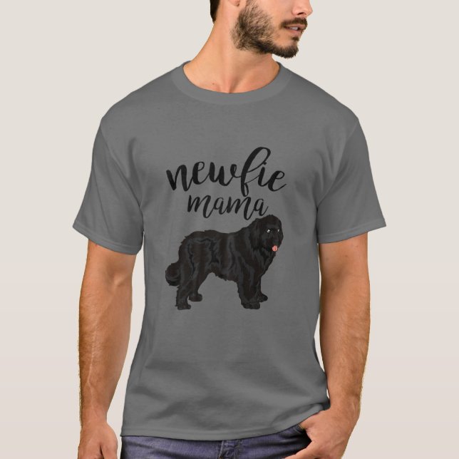 Neufundland Mama - Mama Newfie Dog T-Shirt (Vorderseite)