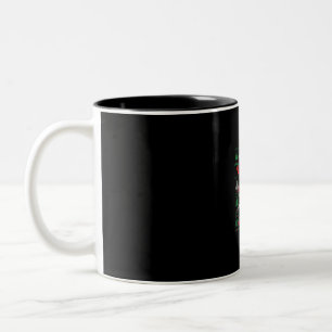 Neufundland Merry Christ-Mask Weihnachtsgeschenk Zweifarbige Tasse