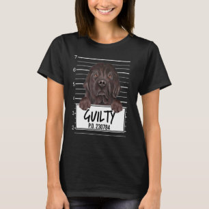 Neufundland Mugshot Guilty Dog T-Shirt
