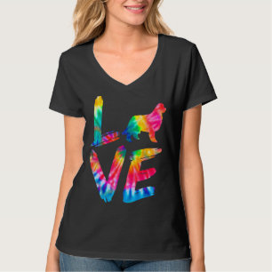 Neufundland Newfie Gefärbte Krawatte Liebe Dog Mam T-Shirt
