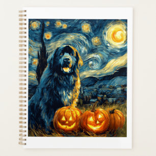 Neufundland Newfie Süßer Hund Halloween Jack O Lan Planer