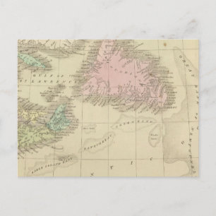 Neufundland, Nova Scotia und New Brunswick Postkarte