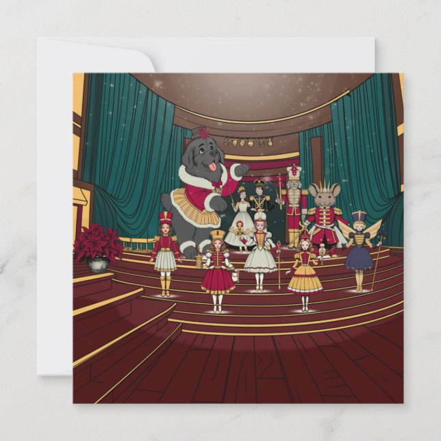 Neufundland Nutcracker Feiertagskarte (Vorderseite)