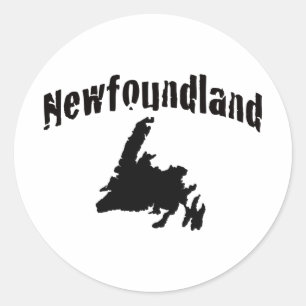 Neufundland Runder Aufkleber