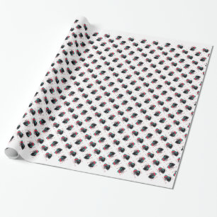 Neufundland (schwarz) Santa Paws Geschenkpapier