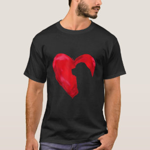 Neufundland  Silhouette Valentinstag T-Shirt