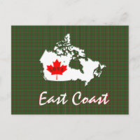 Neufundland tartan Postkarte für die Ostküste anpa