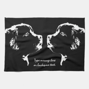 Neufundland-Tuch-personalisiertes Hundetee-Tuch Handtuch