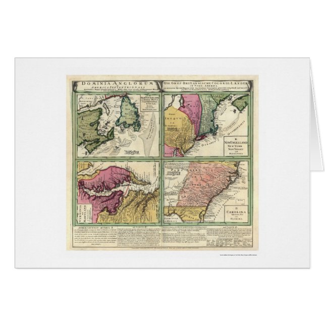 Neufundland- u. Ostküsten-Karte 1760 (Vorderseite (Horizontal))