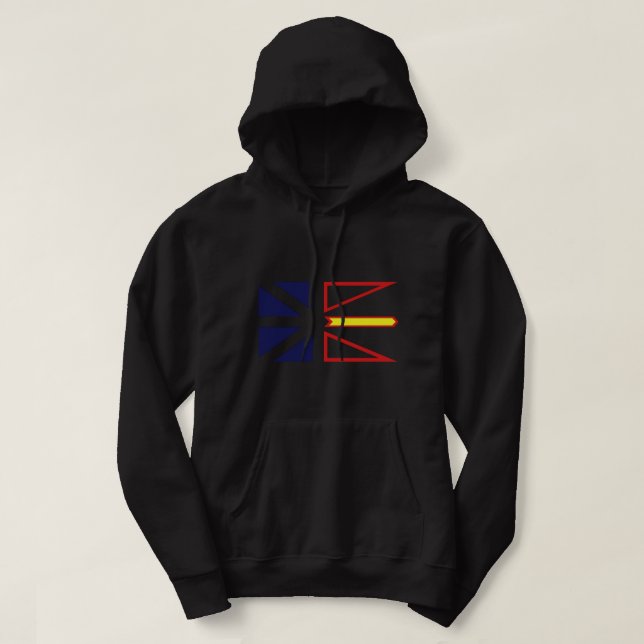 Neufundland und Labrador Flag - 3 Farben Hoodie (Design vorne)