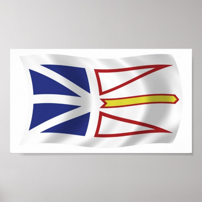 Neufundland und Labrador Flag Poster Print (Vorne)