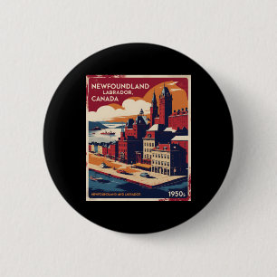 Neufundland und Labrador Kanada 1950er Jahre Vinta Button