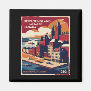 Neufundland und Labrador Kanada 1950er Jahre Vinta Magnet