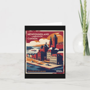 Neufundland und Labrador Kanada Vintage Tra der 50 Karte
