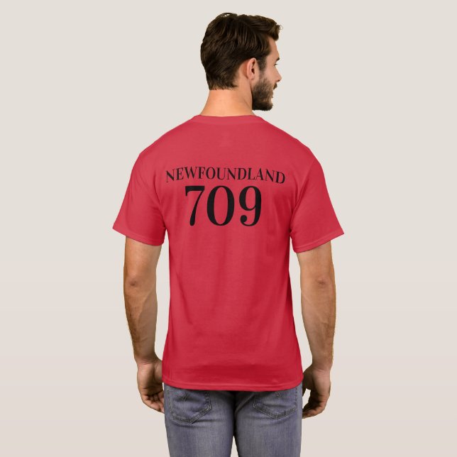 Neufundland und T - Shirt 709 (Schwarz voll)