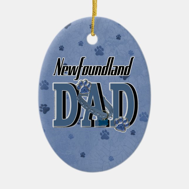 Neufundland-VATER Keramikornament (Vorne)
