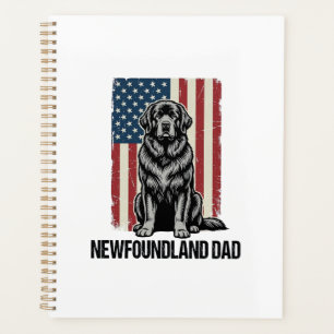 Neufundland-Vater Patriotischer Hund Vintage Planer
