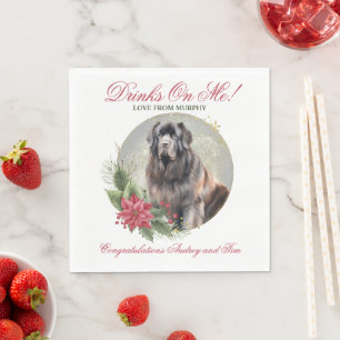 Neufundland Wedding Neapel mit Hunde Foto Serviette