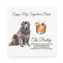 Neufundland Wedding Signature Drink Napkins
