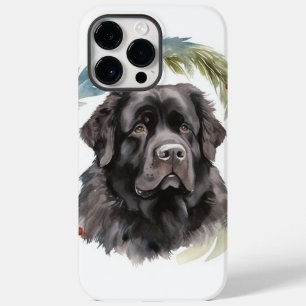 Neufundland-Weihnachts-Kranz Festlicher Welpe Case-Mate iPhone 14 Pro Max Hülle