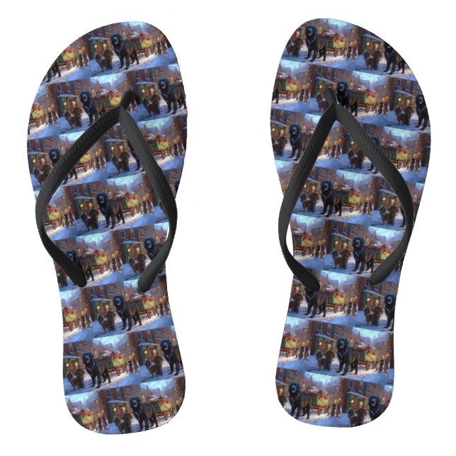 Neufundland Weihnachtsfeiertage Flip Flops (Fußbett)