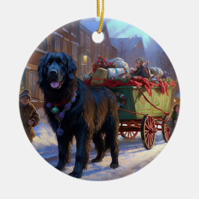 Neufundland Weihnachtsfeiertage Keramik Ornament (Vorne)