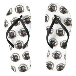 Neufundland Weihnachtsmann Festliche Jungfrau Flip Flops