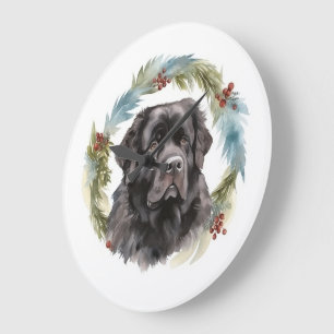 Neufundland Weihnachtsmann Festliche Jungfrau Große Wanduhr