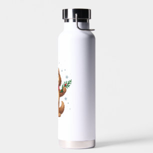 Neufundland-Weihnachtsmannmütze Trinkflasche