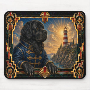 Neufundländer, Art Deco Hund Mousepad