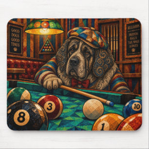 Neufundländer, geometrisches Mosaik Mousepad