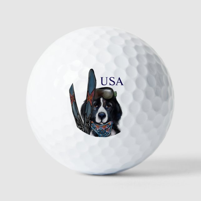 NEUFUNDLÄNDER  GOLFBALL (Vorderseite)