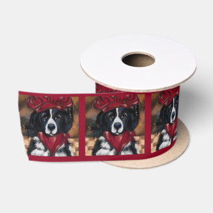 Neufundländer Hund Satinband