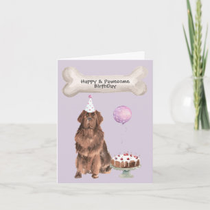 Neufundländer-Hundeparty Feiertagskarte