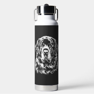 Neufundländer-Porträt Minimalistische Bekleidung Trinkflasche