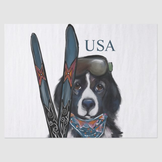 NEUFUNDLÄNDER  SEIDENPAPIER (Vorderseite)