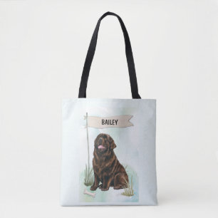 Neufundländer-Wasserfarbe Personalisierter Hund