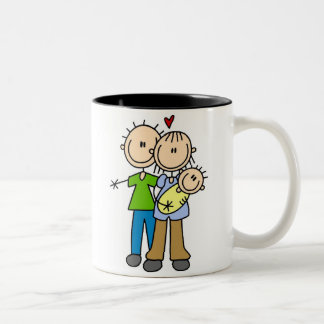 Neugeborene Baby-Strichmännchen-Tasse Zweifarbige Tasse