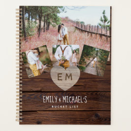 Neugeborene BUCKET LIST Foto Rustikale Lila Blüte Planer