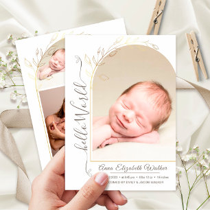 Neugeborene Einführung Baby Girl Birth Stats 5 Fot Ankündigung