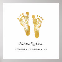 Neugeborene Fotograf Elegante Imitate Gold Footpri