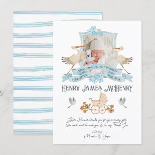 Neugeborene Geburtshilfe Ankündigung Foto Wappen S