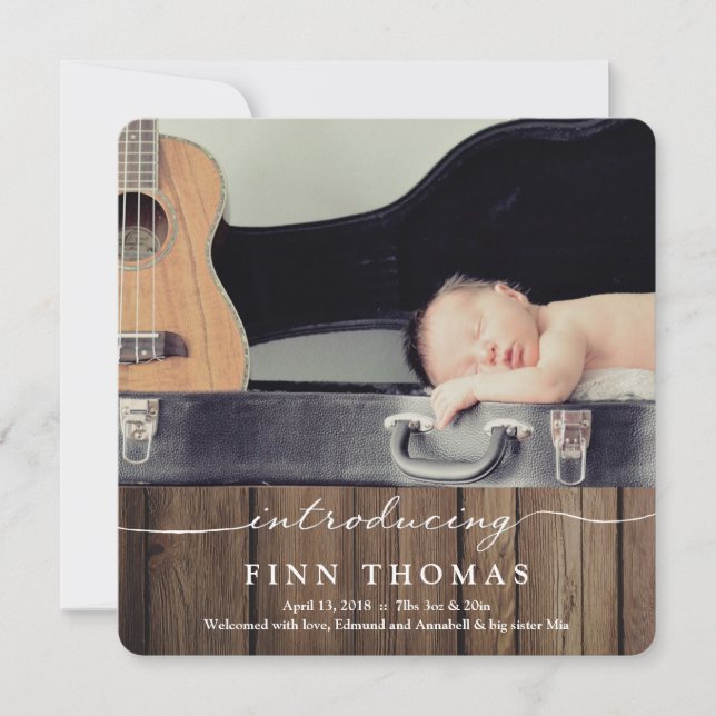 Neugeborene | Kinderankündigung Ankündigung (Vorderseite)